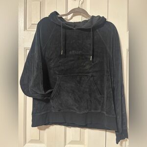 Brunette the Label - BLONDE Velour hoodie in black